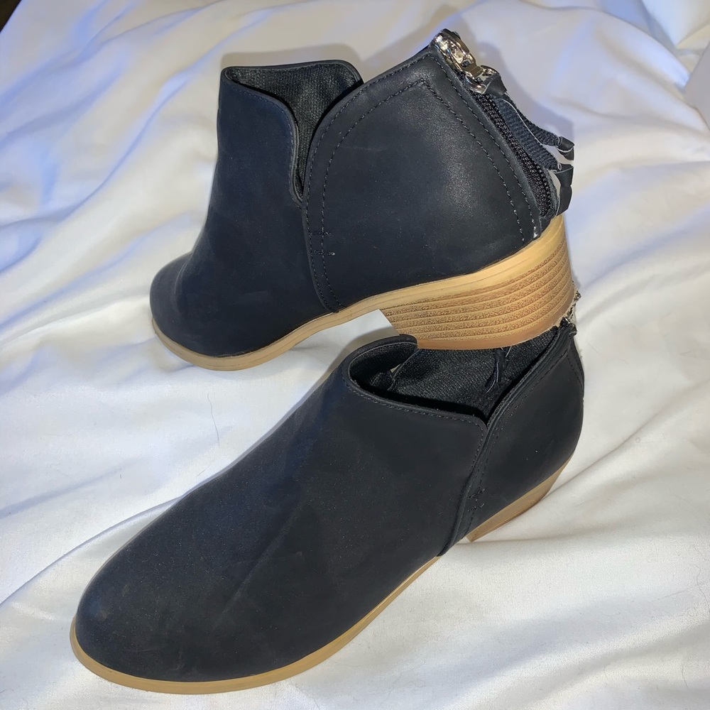 🟦 Black Low Ankle Booties 🟦
